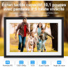 Cadre Photo Numérique, Rollei Smart Frame WiFi 107 10,1 Pouces 1280x800 IPS Écran Tactile Mémoire Intégrée 32Go Partage Photos e