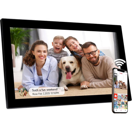 Cadre Photo Numérique Rollei Smart Frame WiFi 210 21,5 Frameo Cadres Photo Numerique Connecté 1920x1080 IPS Écran Tactile 16Go p