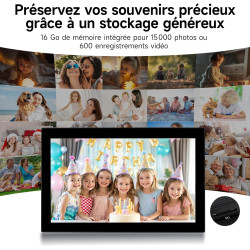 Cadre Photo Numérique Rollei Smart Frame WiFi 210 21,5 Frameo Cadres Photo Numerique Connecté 1920x1080 IPS Écran Tactile 16Go p