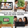 Cadre Photo Numérique Rollei Smart Frame WiFi 210 21,5 Frameo Cadres Photo Numerique Connecté 1920x1080 IPS Écran Tactile 16Go p