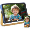 KODAK Cadre Photo Numérique, Cadre Numérique Photo WiFi 10 Pouces, Batterie Intégrée de 4000mAh, Mémoire de 32 Go, Écran Tactile