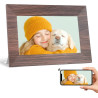 Cadre Photo Numérique, BWJBSW 7 Pouces WiFi IPS Écran Tactile Cadre Photo Électronique, 32Go Stockage, Cadre Numerique Partager 