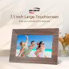 Cadre Photo Numérique, BWJBSW 7 Pouces WiFi IPS Écran Tactile Cadre Photo Électronique, 32Go Stockage, Cadre Numerique Partager 