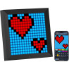 Divoom Pixoo - Cadre Photo numérique Pixel Art avec lumière d'ambiance de 22 cm, Commande par Application, réveil Intelligent LE