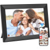 Hesmor Cadre Photo numérique WiFi, Cadre Photo numérique de 10,1 Pouces, écran Tactile LCD IPS 1280 x 800, Rotation Automatique,