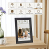 Hesmor Cadre Photo numérique WiFi, Cadre Photo numérique de 10,1 Pouces, écran Tactile LCD IPS 1280 x 800, Rotation Automatique,