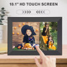 Hesmor Cadre Photo numérique WiFi, Cadre Photo numérique de 10,1 Pouces, écran Tactile LCD IPS 1280 x 800, Rotation Automatique,