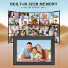 Hesmor Cadre Photo numérique WiFi, Cadre Photo numérique de 10,1 Pouces, écran Tactile LCD IPS 1280 x 800, Rotation Automatique,