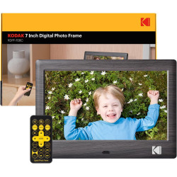 Kodak Cadre Photo numérique de 7 Pouces - Écran IPS - Lecteur Photo/Musique/vidéo/Calendrier/Alarme, Prise en Charge USB ou Cart