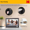 Kodak Cadre Photo numérique de 7 Pouces - Écran IPS - Lecteur Photo/Musique/vidéo/Calendrier/Alarme, Prise en Charge USB ou Cart