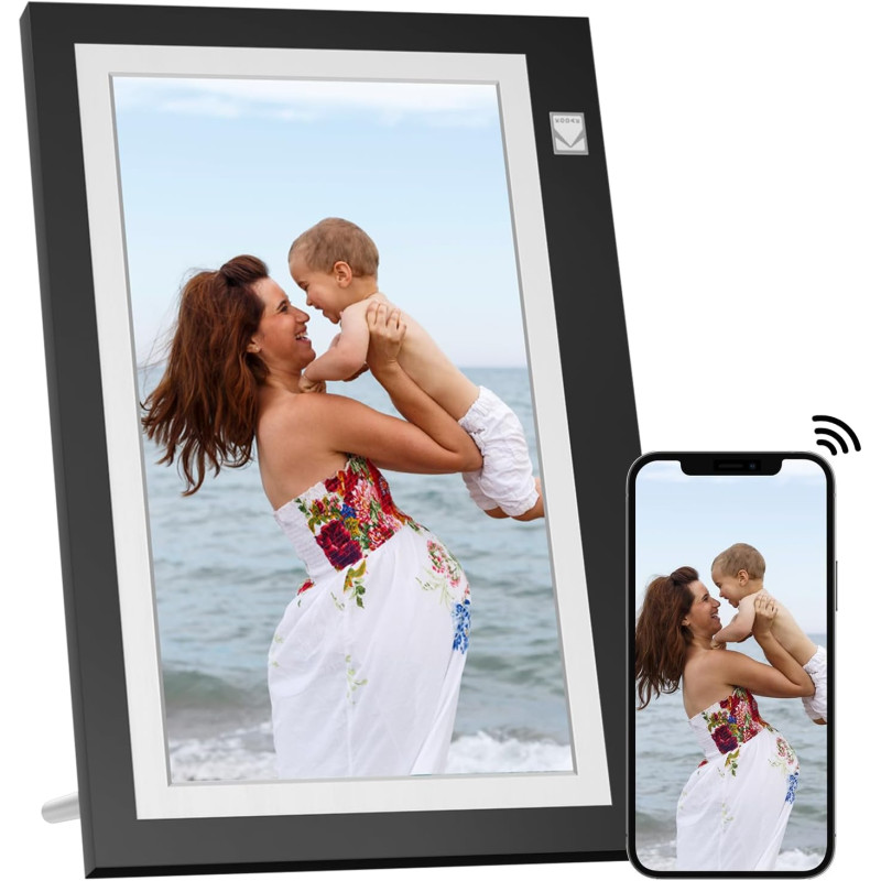 Cadre Photo numérique WiFi, HD, 1366 x 768 Kodak Touch, Cadre Photo électronique Intelligent avec mémoire de 32 Go