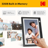 Cadre Photo numérique WiFi, HD, 1366 x 768 Kodak Touch, Cadre Photo électronique Intelligent avec mémoire de 32 Go