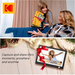 Cadre Photo numérique WiFi, HD, 1366 x 768 Kodak Touch, Cadre Photo électronique Intelligent avec mémoire de 32 Go