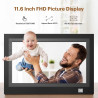 Cadre Photo numérique WiFi HD 1920 x 1080 Kodak Touch Cadre Photo électronique Intelligent 11,6" avec mémoire de 32 Go