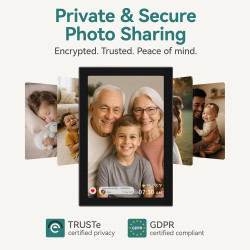 XORO Cadre Photo numérique WiFi de 11 ", écran Tactile IPS HD 1280 x 800, mémoire 16 Go, Rotation Automatique, partagez instanta