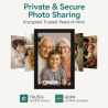 XORO Cadre Photo numérique WiFi de 11 ", écran Tactile IPS HD 1280 x 800, mémoire 16 Go, Rotation Automatique, partagez instanta