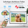 Frameo Cadre Photo Numérique WiFi 10,1 Pouces, 1280x800 HD Écran Tactile IPS, 32GB, Rotation Automatique, Installation Murale Po