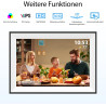 Frameo Cadre Photo Numérique WiFi 10,1 Pouces, 1280x800 HD Écran Tactile IPS, 32GB, Rotation Automatique, Installation Murale Po