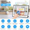 Frameo Cadre Photo Numérique WiFi 10,1 Pouces, 1280x800 HD Écran Tactile IPS, 32GB, Rotation Automatique, Installation Murale Po