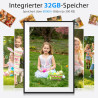 Frameo Cadre Photo Numérique WiFi 10,1 Pouces, 1280x800 HD Écran Tactile IPS, 32GB, Rotation Automatique, Installation Murale Po