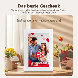 Frameo Cadre photo numérique, Wi-Fi, 10,1 ", écran tactile IPS 1280 x 800, rotation automatique de 32 Go, partagez des photos et