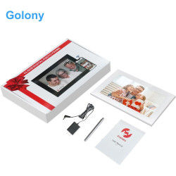 Frameo Cadre photo numérique, Wi-Fi, 10,1 ", écran tactile IPS 1280 x 800, rotation automatique de 32 Go, partagez des photos et