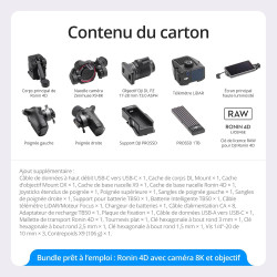 Caméra cinéma Plein Cadre DJI Ronin 4D-8K avec stabilisation à 4 Axes, 8K/75 IPS, Mise au Point LiDAR et Transmission sans Fil, 