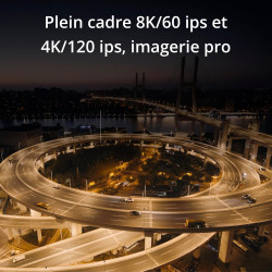 Nacelle caméra X9-8K, Plein Cadre 8K/60 IPS et 4K/120 IPS, ISO 800/4 000 Double natif, filtres ND physiques 9 Stops intégrés, Mo