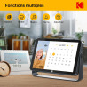 KODAK Cadre Photo Numérique WiFi-10,1 Pouces 1920x1200 IPS HD Écran Tactile, 4000mAh Batterie, 32Go Stockage, Cadre Photo Électr