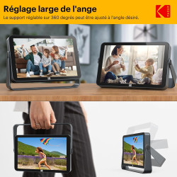 KODAK Cadre Photo Numérique WiFi-10,1 Pouces 1920x1200 IPS HD Écran Tactile, 4000mAh Batterie, 32Go Stockage, Cadre Photo Électr