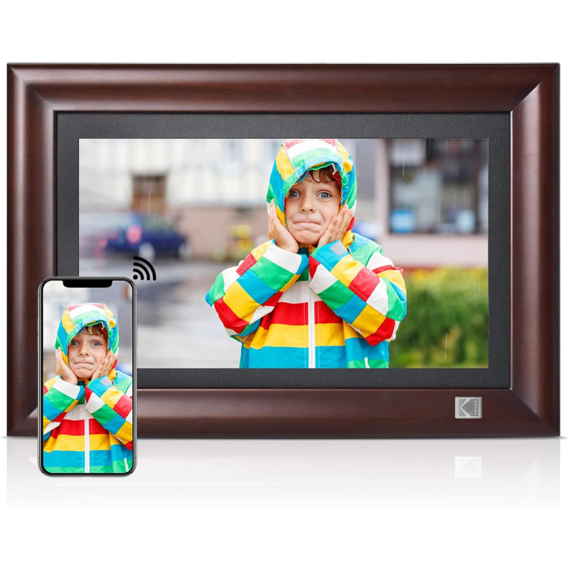 KODAK Cadre Photo Numérique WiFi 14,1 Pouces Full HD IPS Écran Tactile Cadre Photo Electronique Cloud avec App, 32Go de Mémoire,