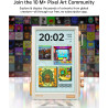 Divoom Times Frame – Cadre Photo numérique 10,1" Wi-FI 64 Go, écran IPS Flottant Bouton RVB, +400 Cadrans widgets communauté Pix