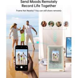 Divoom Times Frame – Cadre Photo numérique 10,1" Wi-FI 64 Go, écran IPS Flottant Bouton RVB, +400 Cadrans widgets communauté Pix