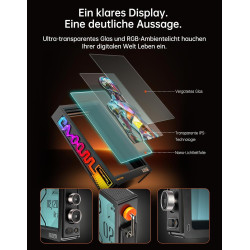 Divoom Times Frame – Cadre Photo numérique 10,1" Wi-FI 64 Go, écran IPS Flottant Bouton RVB, +400 Cadrans widgets communauté Pix