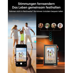 Divoom Times Frame – Cadre Photo numérique 10,1" Wi-FI 64 Go, écran IPS Flottant Bouton RVB, +400 Cadrans widgets communauté Pix