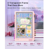 Divoom Times Frame – Cadre Photo numérique 10,1" Wi-FI 64 Go, écran IPS Flottant Bouton RVB, +400 Cadrans widgets communauté Pix