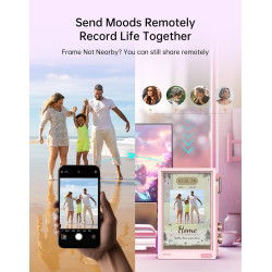 Divoom Times Frame – Cadre Photo numérique 10,1" Wi-FI 64 Go, écran IPS Flottant Bouton RVB, +400 Cadrans widgets communauté Pix