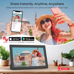Frameo Cadre photo numérique WiFi 159K Noir