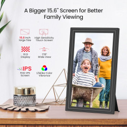 Frameo Cadre photo numérique WiFi 159K Noir