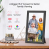 Frameo Cadre photo numérique WiFi 159K Noir