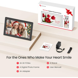 Frameo Cadre photo numérique WiFi 159K Noir