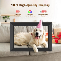 Frameo 10.1Pouces Cadre Photo Numérique WiFi,Mémoire Iinterne de 32 Go avec Écran Tactile HD 1280 * 800 IPS,Rotation Automatique
