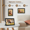 Frameo 10.1Pouces Cadre Photo Numérique WiFi,Mémoire Iinterne de 32 Go avec Écran Tactile HD 1280 * 800 IPS,Rotation Automatique