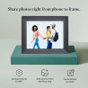Aura cadre photo numérique Mason Luxe écran 2K Wi-Fi 9,7 pouces | Le meilleur cadre numérique à offrir | Envoyez vos photos depu