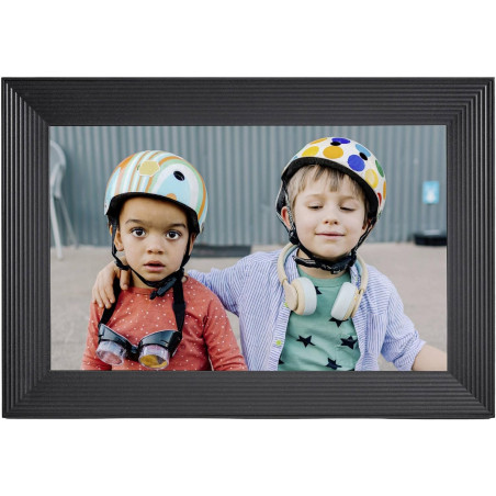 AURA Carver Cadre Photo NUMERIQUE 10.1' - Gravel - Écran HD 1 280 × 800 de 10,1'' à la qualité d’Image Haut de Gamme