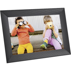 AURA Carver Cadre Photo NUMERIQUE 10.1' - Gravel - Écran HD 1 280 × 800 de 10,1'' à la qualité d’Image Haut de Gamme