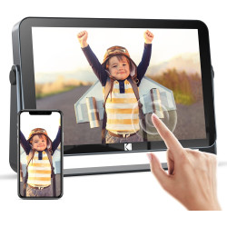 Kodak Cadre Photo Numérique 10'' Wi-FI 6, Écran Tactile Full HD 1200x1920, 32 Go, Batterie 3800 mAh, Diaporama & Musique, Météo 