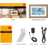 Kodak Cadre Photo numérique, 7", écran Tactile, WiFi, résolution 1024 x 600 16:9, mémoire intégrée de 32 Go, Cadre Burlywood, Ph