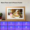 Cadre Photo numérique 10 Pouces, sans WiFi Cadre Photo numérique avec télécommande, HD Affichage Photo et vidéo, Support Carte S