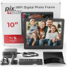 Pix Star Cadre Photo numérique WiFi 10 Pouces, partagez des vidéos et des Photos instantanément par e-Mail ou Application, détec